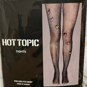 NWT Hot Topic Limited Edition Discontinued Butterfly Tights One Size